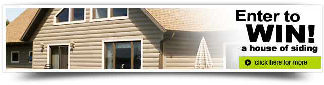 Enter to Win a house of Siding! Click here