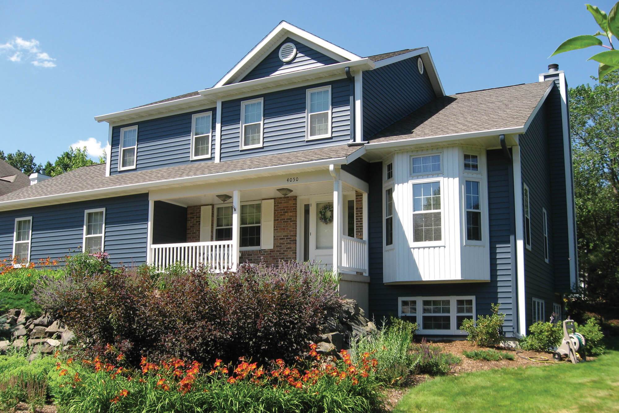 Beautiful home with seamless steel siding