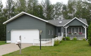 Elegant and durable exterior siding on Nebraska home.