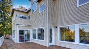 Seamless steel siding installation on Nebraska home