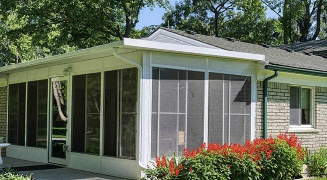 a screen room style sunroom