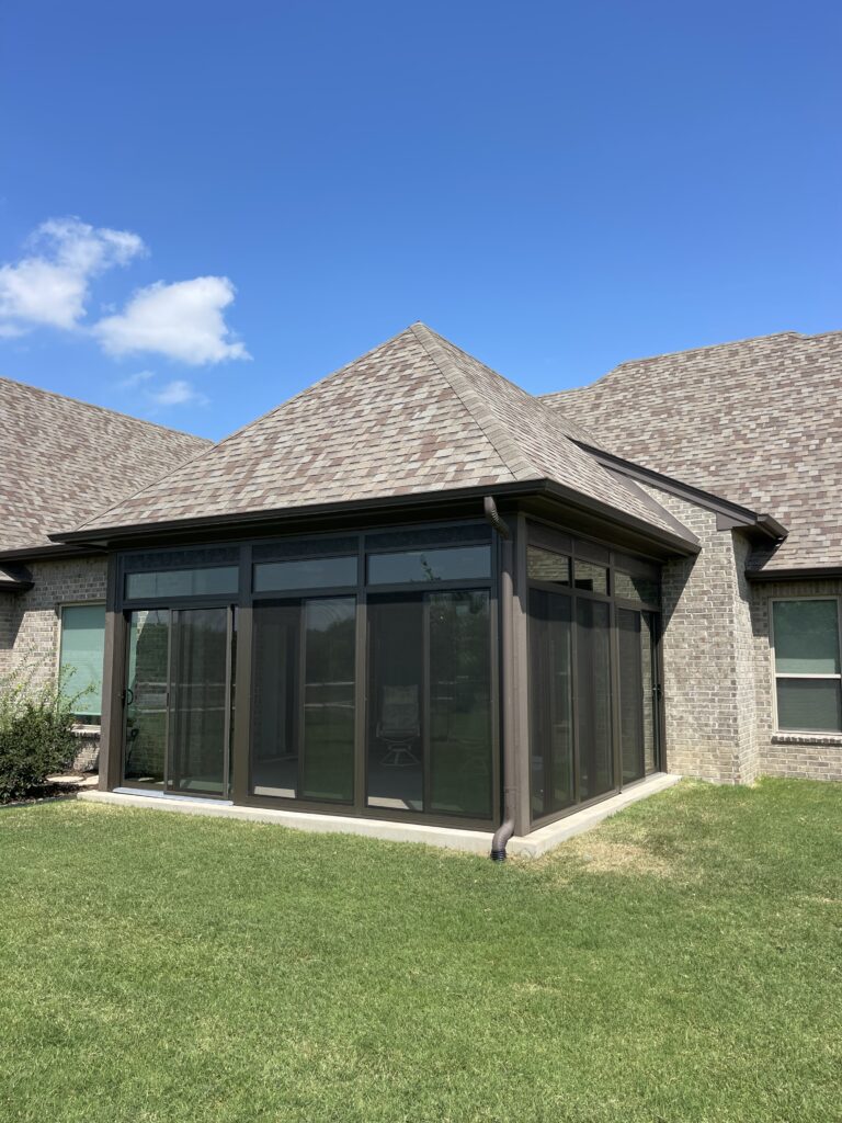 small cathedral-style sunroom by sunrooms omaha