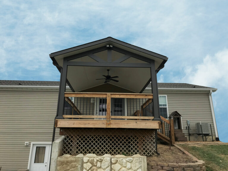 cathedral patio cover by Omaha patio cover company